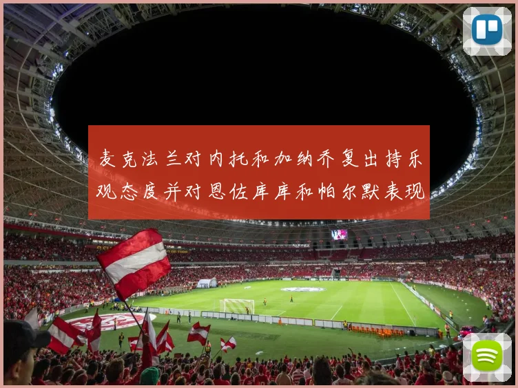 麦克法兰对内托和加纳乔复出持乐观态度并对恩佐库库和帕尔默表现表示满意